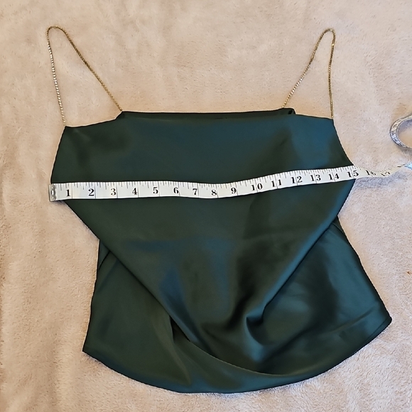 House of Harlow 1960 Dark Green with Chain Straps Size XS - Picture 6 of 10
